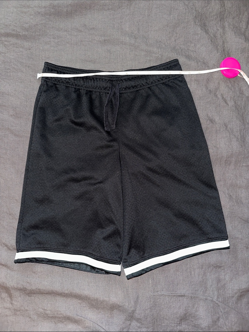 OshKosh B'gosh Black Shorts with White Hem Stripe
